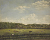 KS 222
<br/>
Uitzicht vanaf de Wagenweg bij Haarlem
<br/>
<em>Rente Linsen, Anthony Gabriel (1799-1840)</em>